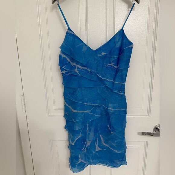 Ralph Lauren Black Label Silk Tiered Spaghetti Strap Dress. Size 2. - Picture 1 of 10